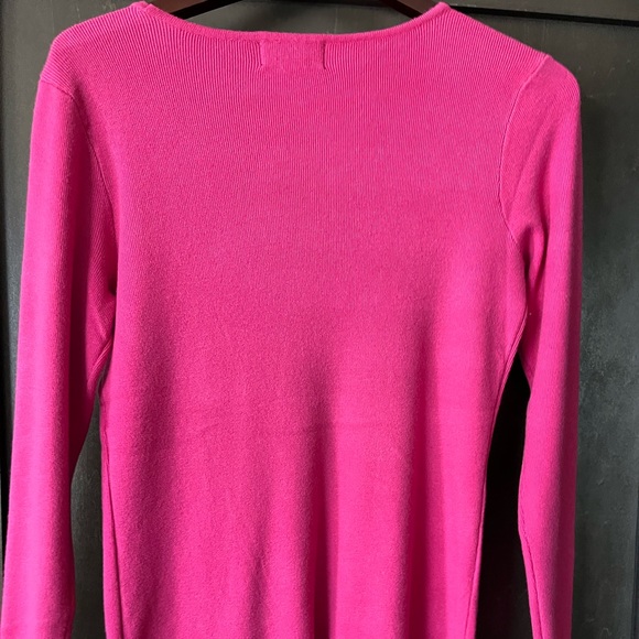 Pretty hot pink embellished sweater - Picture 2 of 4